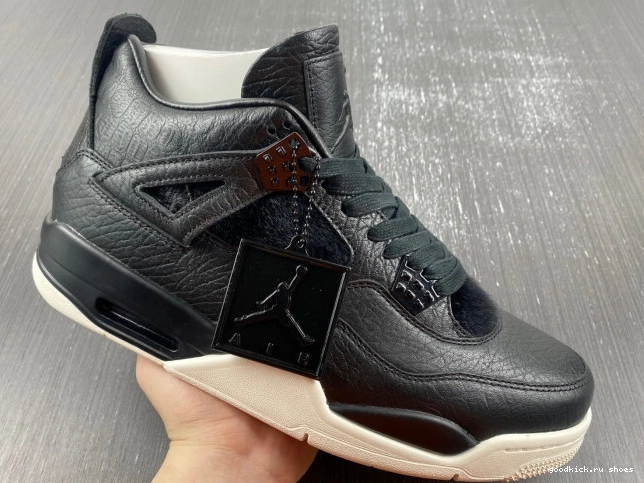 Cheap 819139-010 Jordan 4 Pony Retro Hair Black 0702